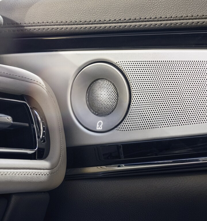 A speaker cover and door controls are shown in a 2023 Lincoln Nautilus® SUV