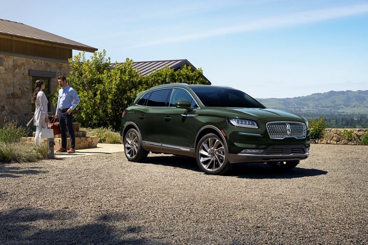 A 2023 Lincoln Nautilus® SUV shown in the Gilded Green exterior color