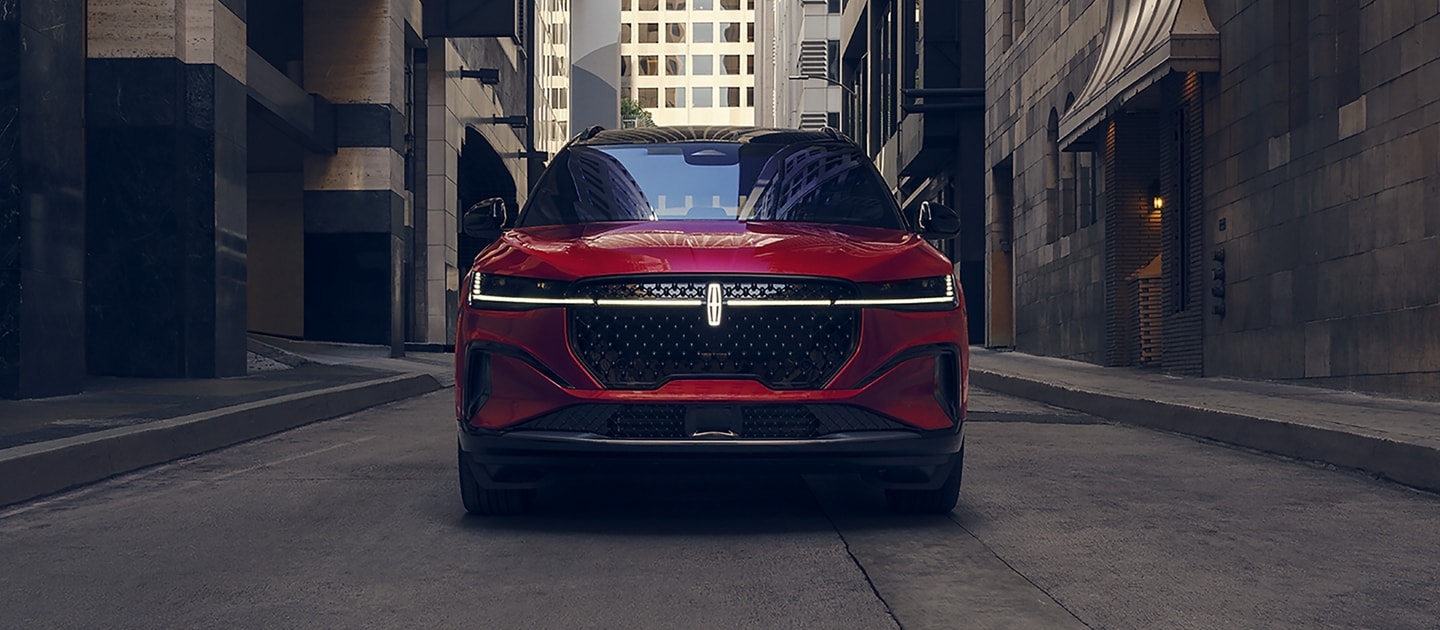 2026 Lincoln Nautilus® SUV is parked in a city setting