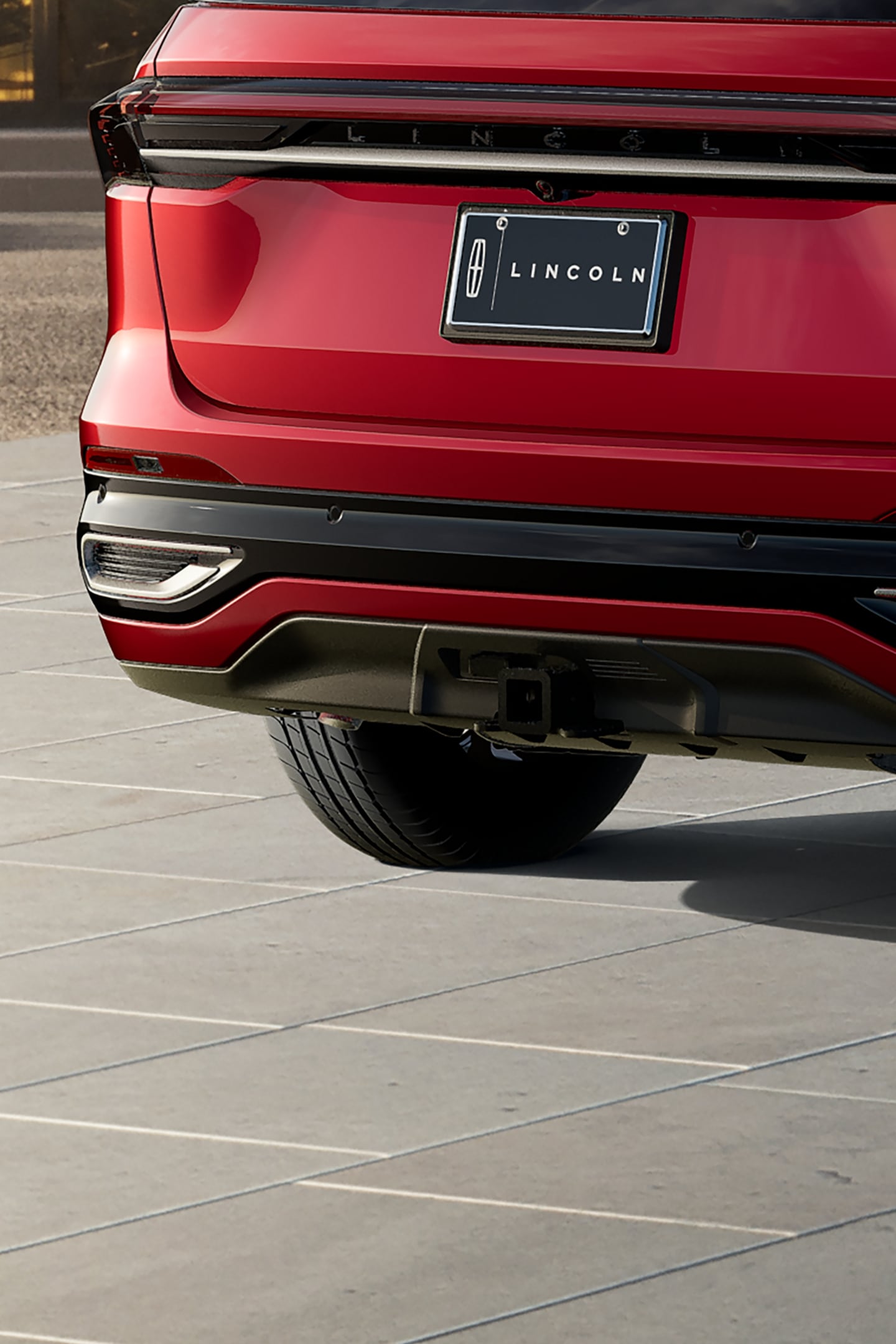 The rear of a 2026 Lincoln Nautilus® SUV with the available Trailer Tow Class I Package