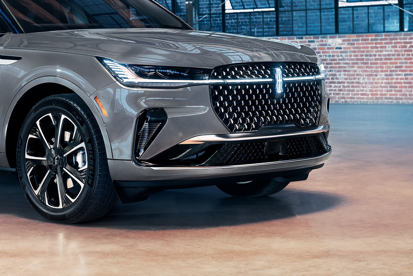 The headlamps of a 2026 Lincoln Nautilus® SUV