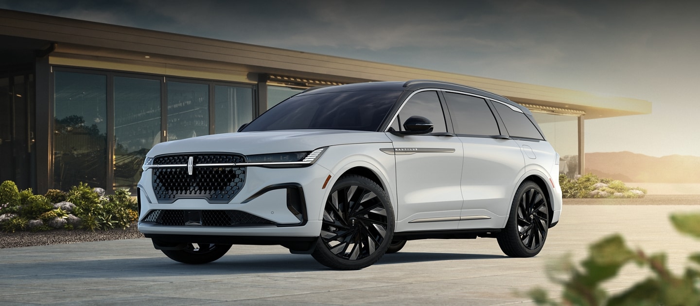 A 2026 Lincoln Black Label™ Nautilus® SUV with clickable hot spots with more feature information