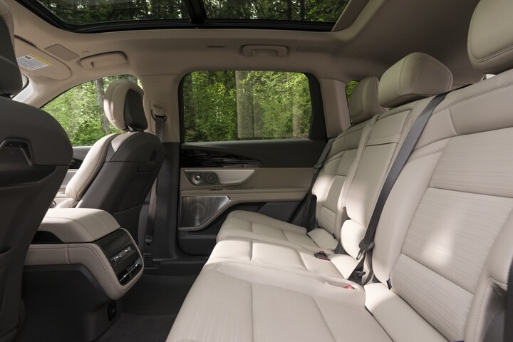 The second-row of a 2026 Lincoln Nautilus® Reserve model offers ample legroom