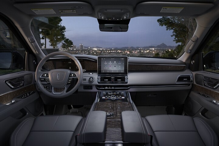 Get Lincoln Navigator Interior Blue Background