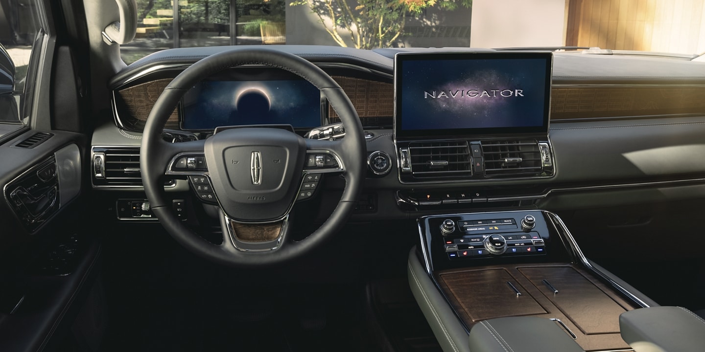 The Lincoln Constellation theme interface is shown across the digital screens.