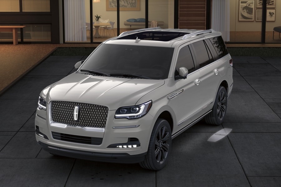 A 2023 Lincoln Navigator® SUV is shown with the available Monochromatic Package.