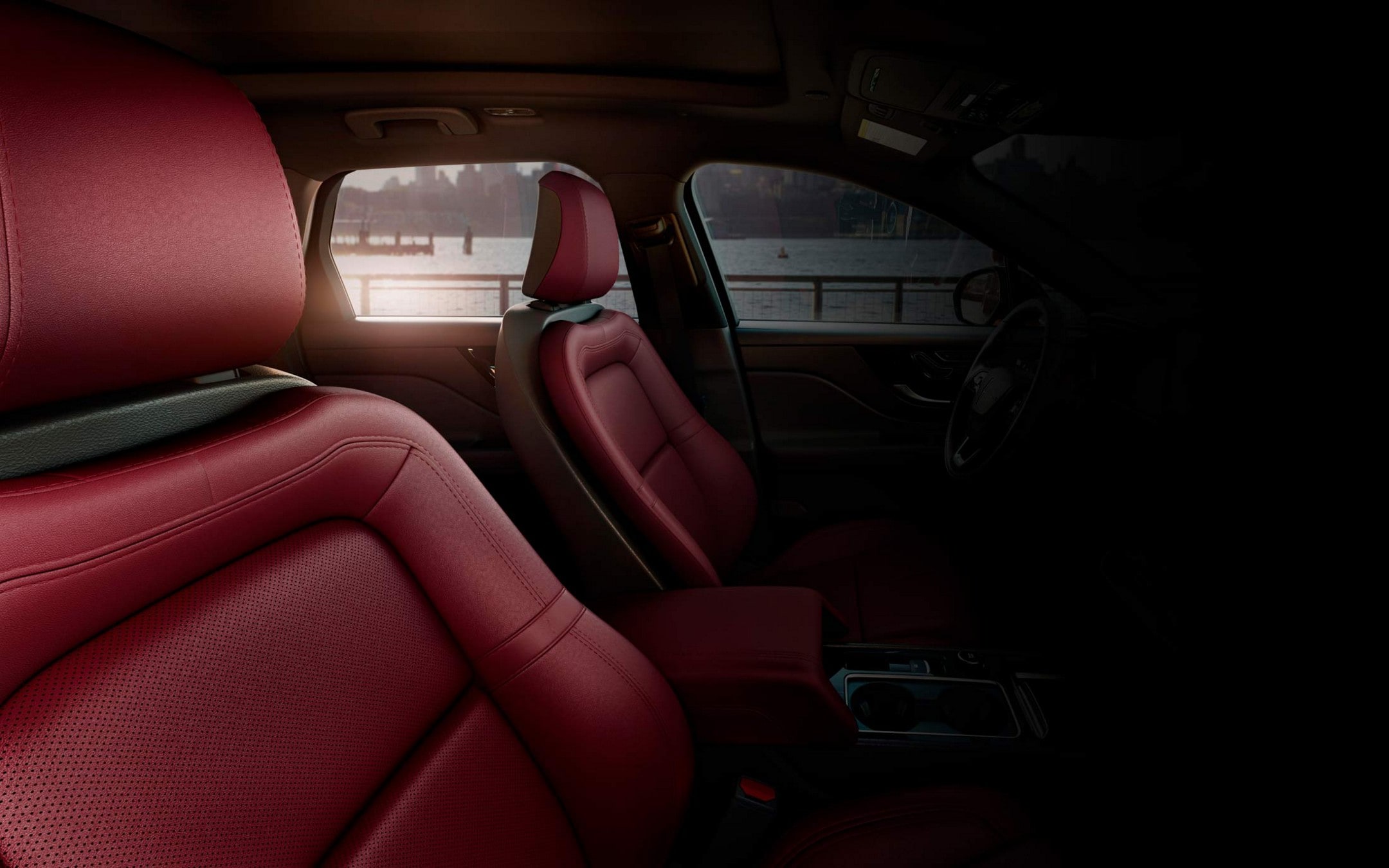 The perfect position front seats of a 2024 Lincoln Corsair® SUV show off comfort and form